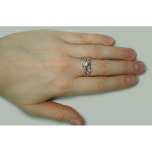 3.51 Ct Round Diamonds Engagement Ring Band Set Yellow Gold