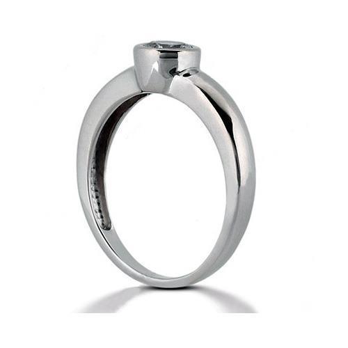 4.02 Carat Diamond Solitaire Ring White Gold 14K