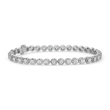 4.40 Carats Natural Round Cut Diamonds Bracelet 14K White Gold New