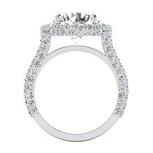4.50 Carats Halo Diamond Ring
