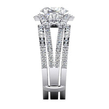 4.50 Carats Oval Cut Diamond Anniversary Ring Split Shank