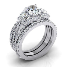 4.50 Carats Oval Cut Diamond Anniversary Ring Split Shank