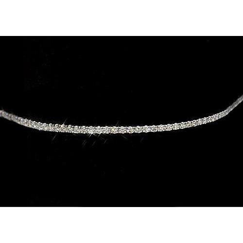 5 Carat Diamond Bracelet Prong Set White Gold 14K Jewelry
