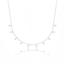 5 Carats Round Diamond Necklace Solid White Gold 14K Women Jewelry