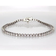 5 Carats Round Diamond Tennis Bracelet Women White Gold Jewelry