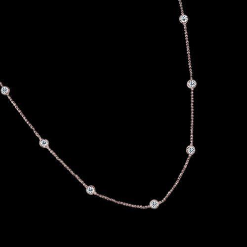 5.5 Ct Yards Diamond Yard Necklace Pendant