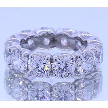 6 Carats Round Diamond Eternity Anniversary Band White Gold