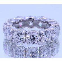 6 Carats Round Diamond Eternity Anniversary Band White Gold