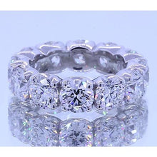 6 Carats Round Diamond Eternity Anniversary Band White Gold