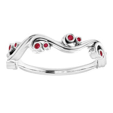 Anniversary Ring 0.30 Carats Burma Rubies