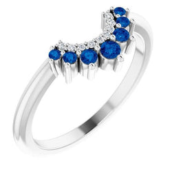 Anniversary Ring Natural Earth Mined Diamond Round Sapphire Jewellery 3.30 Carats