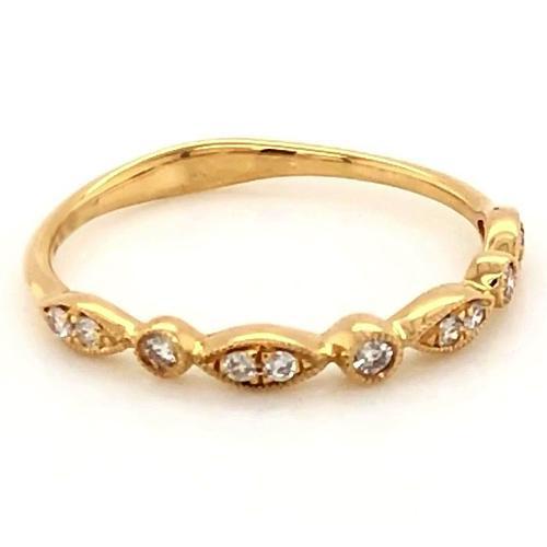 Anniversary Wedding Band 0.50 Carats Pave Setting Fine Jewelry