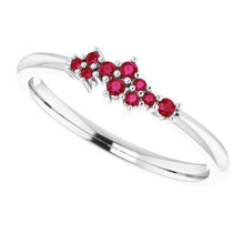 Band Burma Ruby 1.40 Carats Women Jewelry