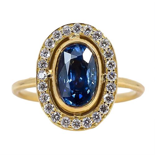 Bezel Set oval Sri Lankan Sapphire 5 Carats Gemstone New