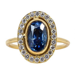 Bezel Set oval Sri Lankan Sapphire 5 Carats Gemstone New