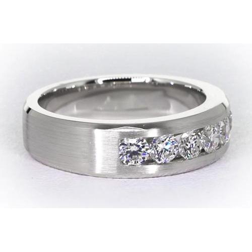 Channel Set Diamond Band Men's Jewelry Ring 1.80 Carats