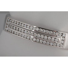 Channel Set Round Diamond Bangle 10 Carats Gold Jewelry