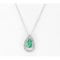 Colombian Green Emerald & Diamond Gemstone Pendant 4.25 Carat New