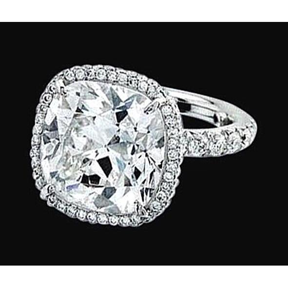 Cushion Cut Center Diamond 2.55 Cts. Engagement Ring