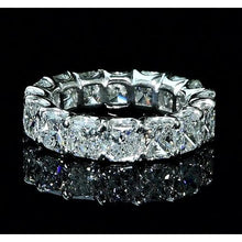 Cushion Diamond Eternity Band 7.50 Carats White Gold 14K