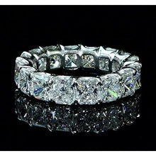 Cushion Diamond Eternity Band 7.50 Carats White Gold 14K