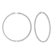 Diamond Big Hoop Earrings