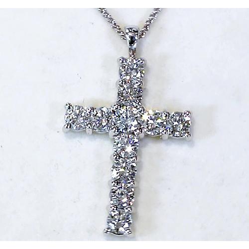 Diamond Cross Pendant 3 Carats