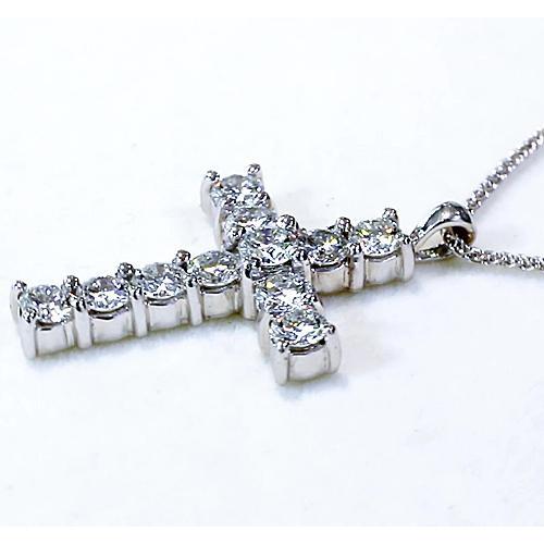 Diamond Cross Pendant 3 Carats