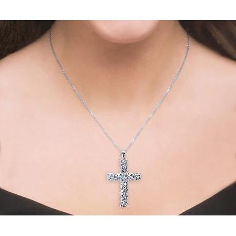 Diamond Cross Pendant 3 Carats