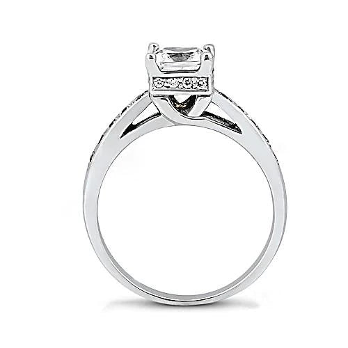 Diamond Engagement Cathedral Setting Ring Jewelry New