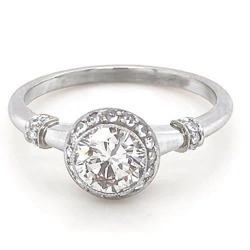Diamond Engagement Ring 1.50 Carats Antique Style