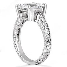 Diamond Engagement Ring 1.50 Ct. Vintage Style White Gold 14K
