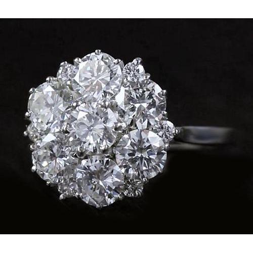 Diamond Engagement Ring 3.80 Carats Antique Style Women Jewelry