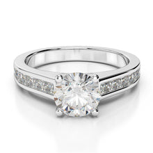 Diamond Engagement Ring With Accents 2.75 Carats White Gold 14K