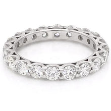 Diamond Eternity Wedding Band 3 Carats U Scallop Set Women Jewelry