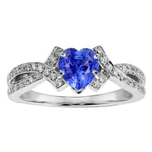 Diamond Heart Cut Sapphire Ring Twisted Shank Jewelry 2.50 Carats