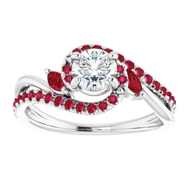 Diamond Ring 1.65 Carats Burmese Ruby Women Jewelry
