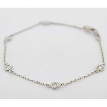 Diamond Round Bracelet 1.50 Carats Bezel Set Jewelry New