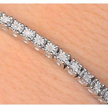 Diamond Tennis Bracelet Prong Set 5 Carats F Vs1 Women Jewelry