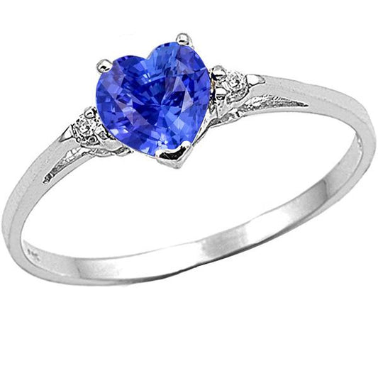 Diamond Three Stone Sri Lankan Sapphire Ring 1.75 Carats