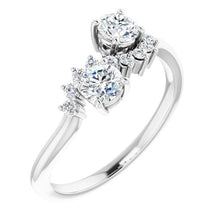 Engagement Round Diamond Ring 1.50 Carats White Gold 14K Jewelry