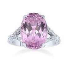 Fancy Pink Kunzite Diamond Ring Lady Gold Jewelry 14.50 Carats