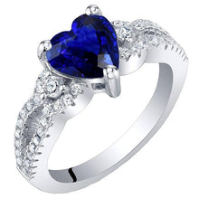 Gemstone Ceylon Sapphire Engagement Ring & Round Diamonds 4.50 Carats