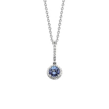 Genuine Sri Lanka Blue Sapphire And Diamond Pendant 2 Carats