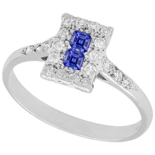 Halo Diamond Engagement Ring Asscher Ceylon Sapphires Jewelry 3 Carats