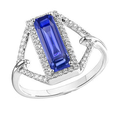 Halo Emerald Sapphire Ring 4.50 Carats Split Shank Natural Earth Mined Diamond Jewellery