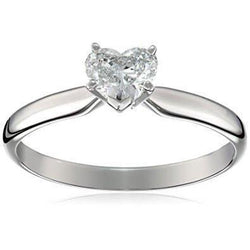 Heart Shape 1.50 Carats Solitaire Natural Earth Mined Diamond Engagement Ring