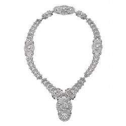 Like La Belle Epoque Jewellery Sparkling 110 Ct Small Natural Earth Mined Diamond Necklace