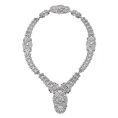 Like La Belle Epoque Jewelry Sparkling 110 Ct Small Diamond Necklace 