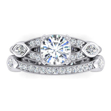 Old Mine Cut Diamond Ring Split Shank 1.60 Carats Women Jewelry